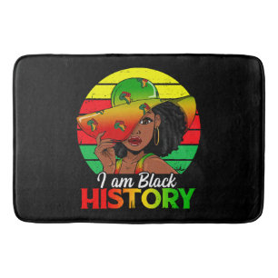 I Am Black History African America Bath Mat