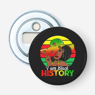 I Am Black History African America Bottle Opener