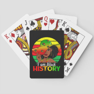 I Am Black History African America Playing Cards