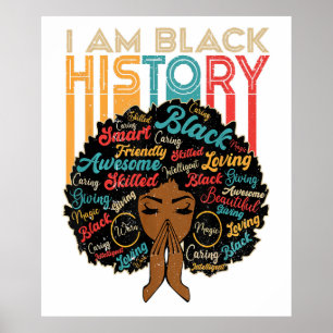 I am black history african american women poster