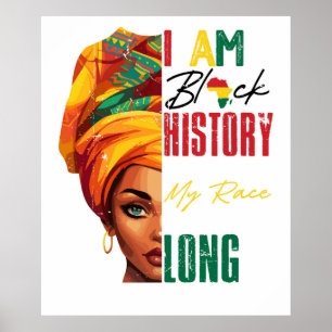 i am black history african american women poster