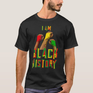 I Am Black History Afro American Melanin Pride Afr T-Shirt