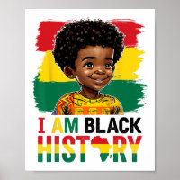 I Am Black History Afro Boy Little Melanin Prince