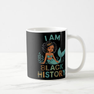 I Am Black History Afro Little Girl African Americ Coffee Mug