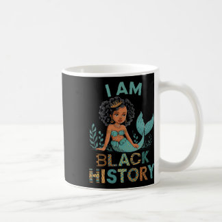 I Am Black History Afro Little Girl African Americ Coffee Mug