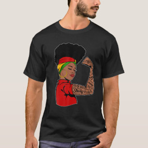 I Am Black History Afro Melanin Queen African Woma T-Shirt