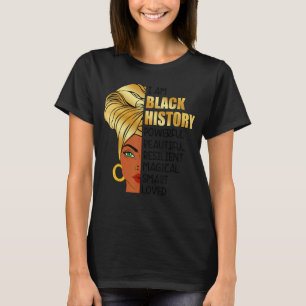 I Am Black History Afro Women Melanin Pride Celebr T-Shirt