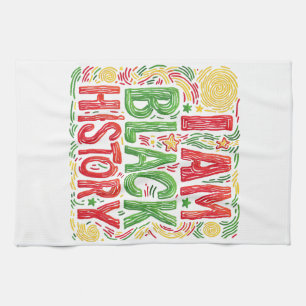 I Am Black History - Black Activism Tea Towel