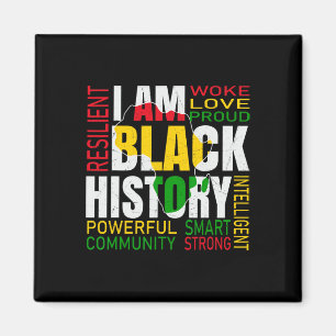 I Am Black History Black History Month African Ame Magnet