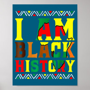 I am black history black history month and pride poster