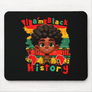 I Am Black History Black History Month Kids Boys M Mouse Pad