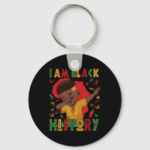 I Am Black History Boy Black History Month Key Ring