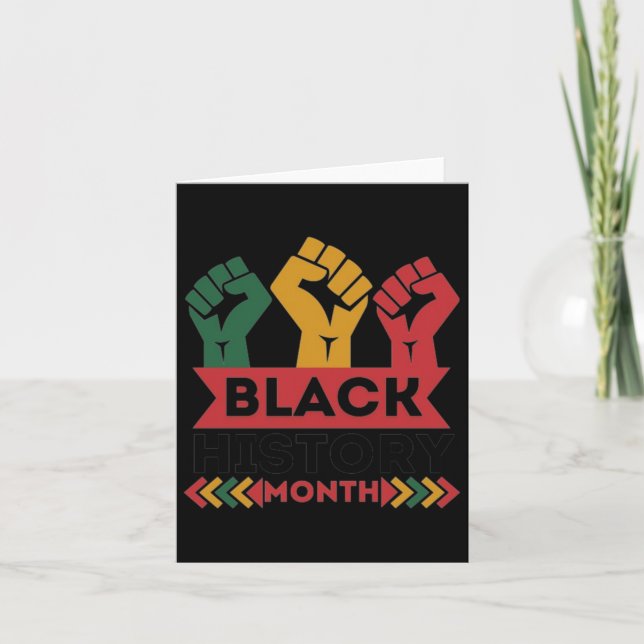 I Am Black History  Card (Front)