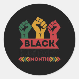 I Am Black History Classic Round Sticker