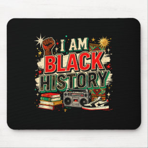 I Am Black History Culture Pride Design Mouse Pad
