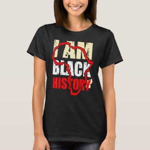 I Am Black History D S T Vintage Black History Mon T-Shirt