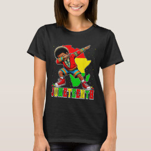 I Am Black History Dabbing Kid Juneteenth Kids Boy T-Shirt
