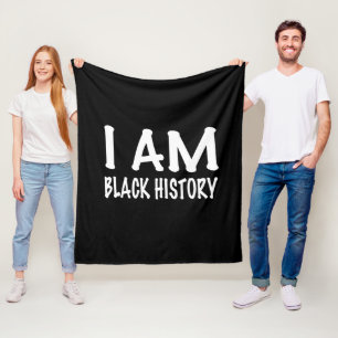 I Am Black History Fleece Blanket