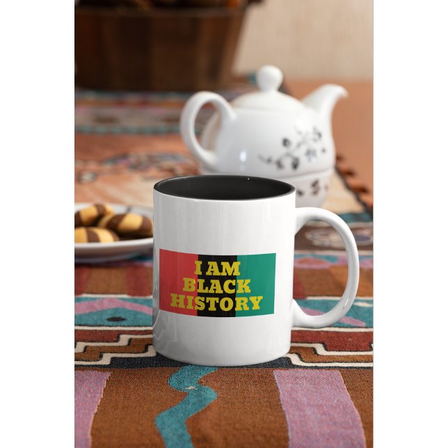 I Am Black History in Gold Font  Coffee Mug (Creator Uploaded)