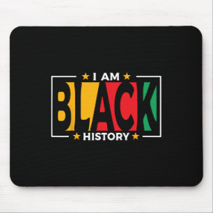 I Am Black History - Kids Black History Month  Mouse Pad