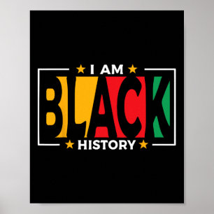 I Am Black History - Kids Black History Month  Poster