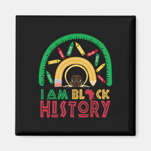 I Am Black History Kids Boys Black History Month 1 Magnet