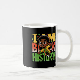 I Am Black History Kids Boys Black History Month Coffee Mug