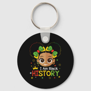 I Am Black History Kids Girls Womens Black History Key Ring