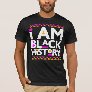 I Am Black History Melanin Bruh Sista King Queen T-Shirt