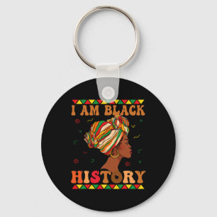 I Am Black History Month African American For Wome Key Ring