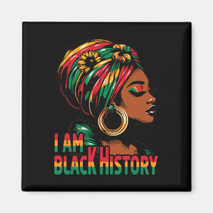 I Am Black History Month African American Juneteen Magnet