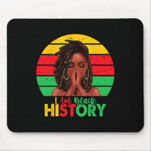 I Am Black History Month African American Juneteen Mouse Pad