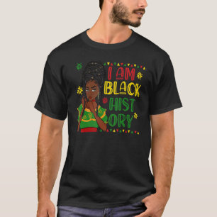 I Am Black History Month African American Kids Gir T-Shirt