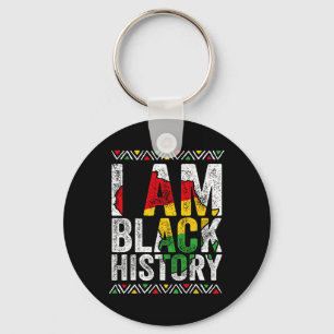 I Am Black History Month African American Pride Ce Key Ring