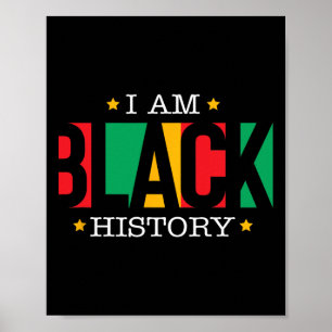 I Am Black History Month African American Pride Ce Poster