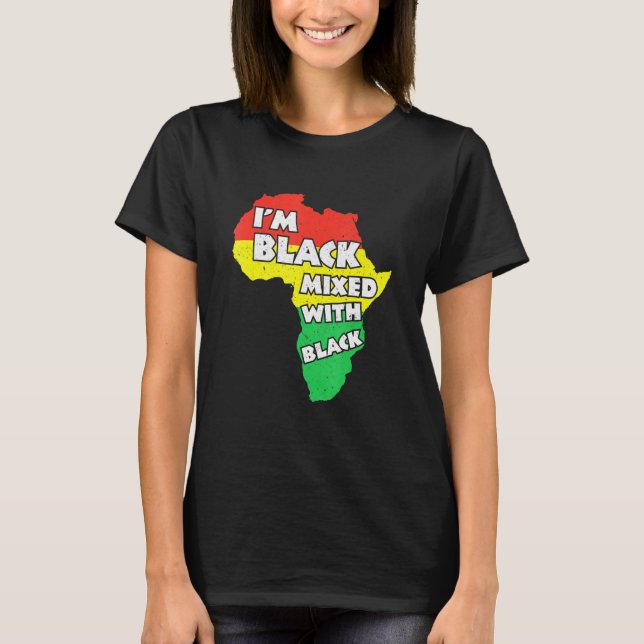 I Am Black History Month African American Pride Mo T-Shirt (Front)