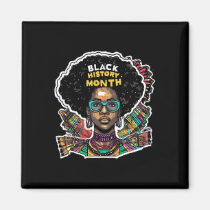I Am Black History Month African Pride Black Fist Magnet