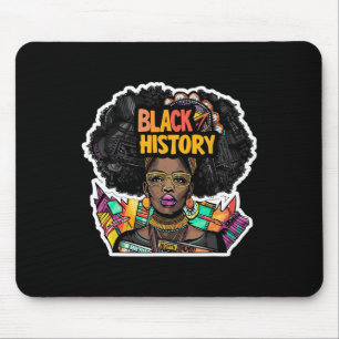I Am Black History Month African Pride Black Fist Mouse Pad