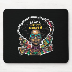 I Am Black History Month African Pride Black Fist Mouse Pad