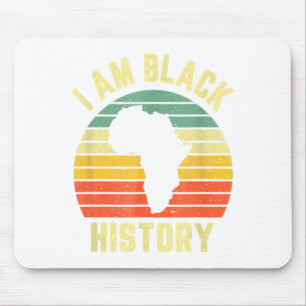 I Am Black History Month Afro African Pride Boys G Mouse Pad