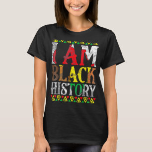 I Am Black History Month Afro African Pride Men Wo T-Shirt
