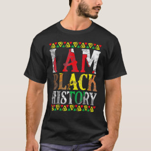 I Am Black History Month Afro African Pride Men Wo T-Shirt