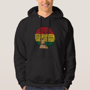 I Am Black History Month Black Queen BHM Pride Mel Hoodie