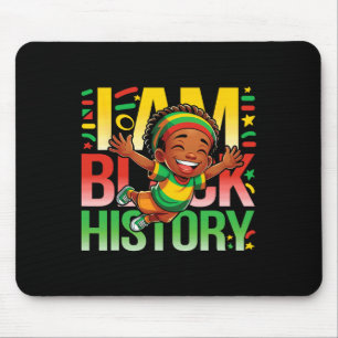 I Am Black History Shirt For Kids Boys Black Histo Mouse Pad