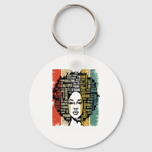 I Am Black History Women Girls Black History Month Key Ring