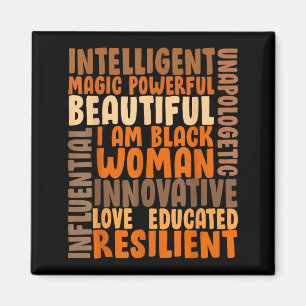 I Am Black Woman Black History African American Gi Magnet