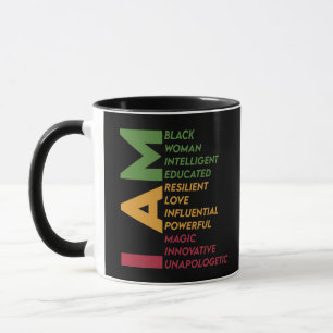 I Am Black Woman Black History  Mug