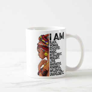 I Am Black Woman Educated Black History Month Blac Coffee Mug
