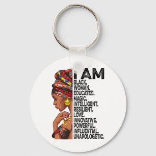 I Am Black Woman Educated Black History Month Blac Key Ring