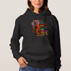 I Am Black Woman Educated Melanin Black History Mo Hoodie